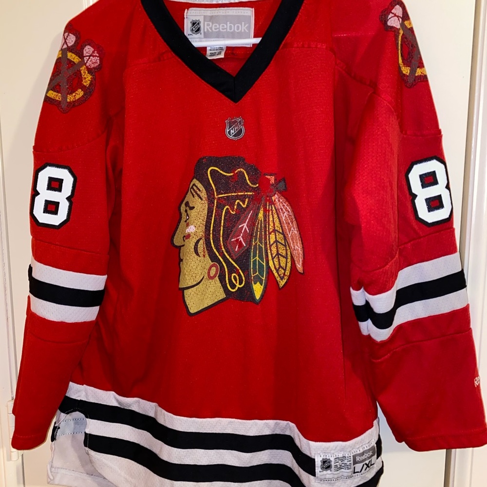 Blackhawks patrick kane jersey youth Xl